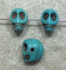 Döskalle, äkta turkos, naturlig blågrön