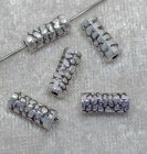Mellandel, Mönstrad cylinder, antiksilver