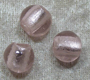 Silverfoil rund, Ljusrosa, 12 mm - Klicka på bilden för att stänga