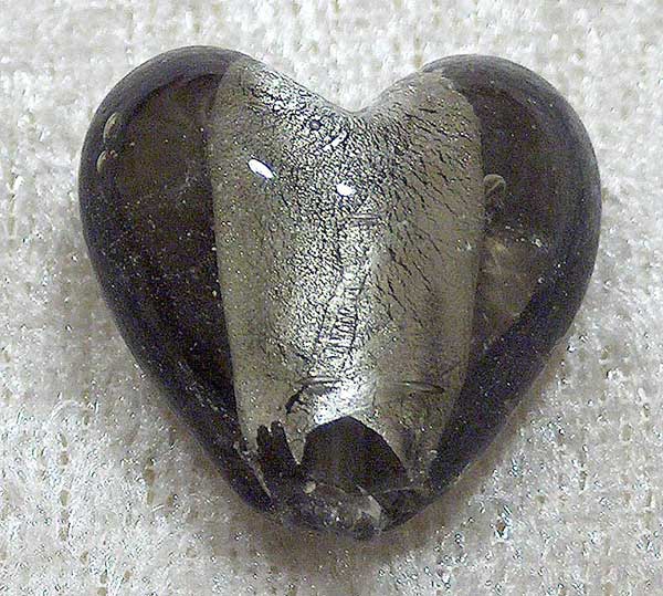 Silverfoil M hjärta, Grå, 20x20 mm - Klicka på bilden för att stänga