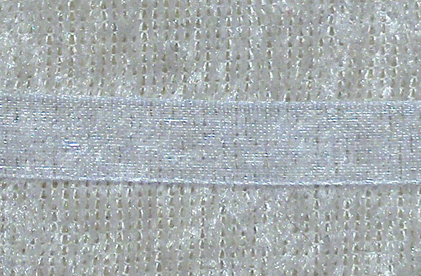 Organzaband, 6 mm, Vit - Klicka på bilden för att stänga
