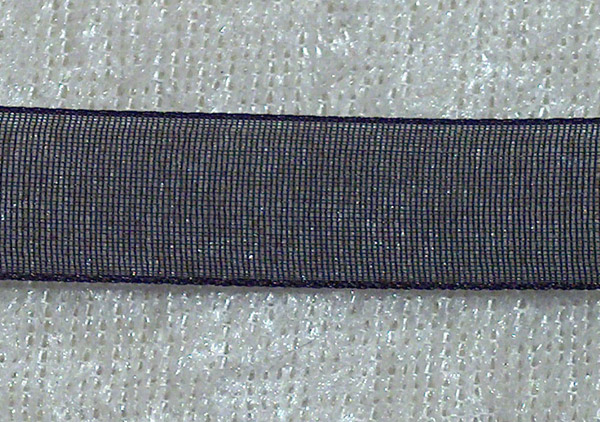 Organzaband, 10 mm, Svart - Klicka på bilden för att stänga