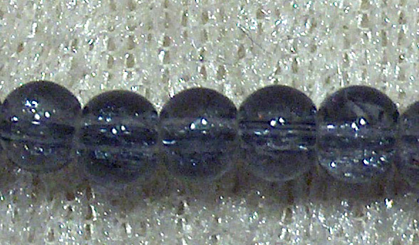 Krackelerad glaspärla, 4 mm, Grå - Klicka på bilden för att stänga