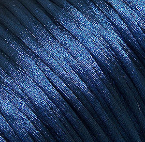 Satintråd, midnattsblå, 2 mm