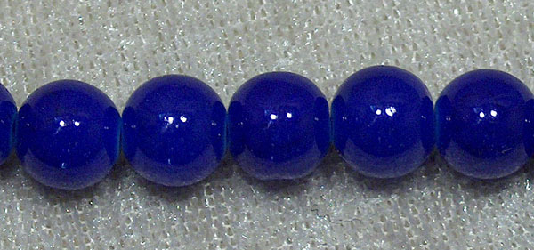 Drawbench, rund glaspärla, 8 mm, Kornblå - Klicka på bilden för att stänga