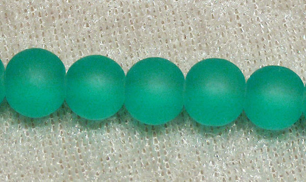 Satinpärla, 6 mm, sjögrön - Klicka på bilden för att stänga