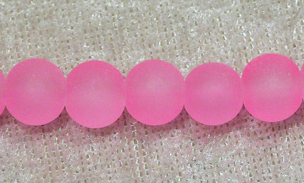 Satinpärla, 8 mm, rosa - Klicka på bilden för att stänga